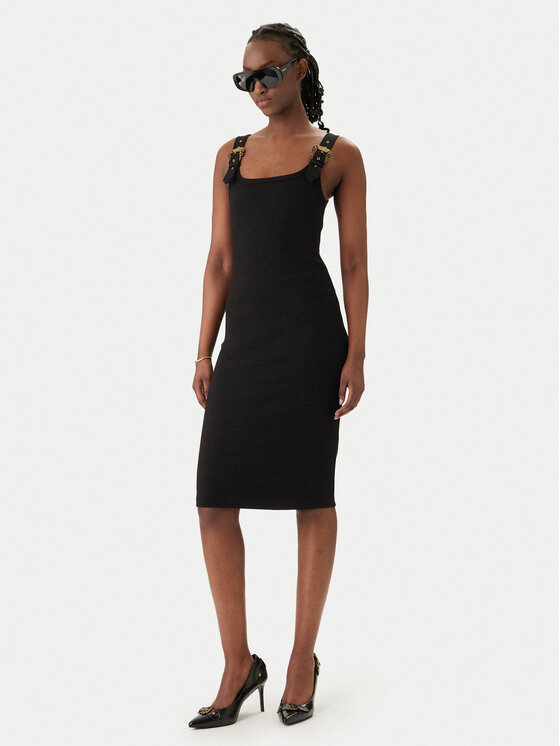 Versace Jeans Couture Versace Jeans Couture Kleid für den Alltag 80HAO943 J0198 Schwarz Slim Fit