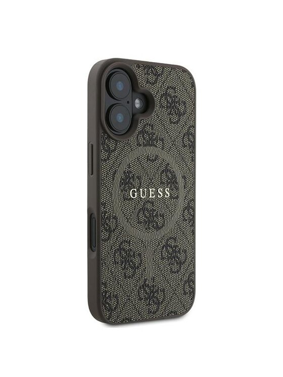 Guess Guess Etui na telefon Apple iPhone 16 Plus Brązowy