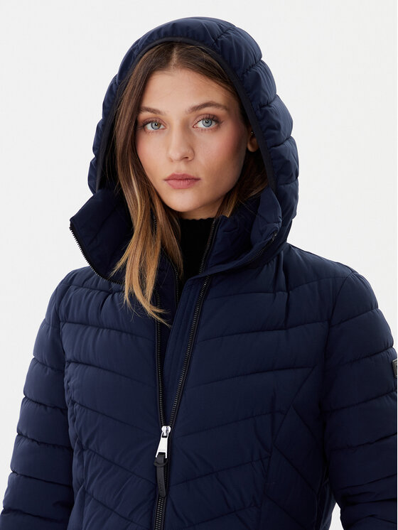 DKNY DKNY Cappotto invernale DLEMPN46 Blu scuro Slim Fit