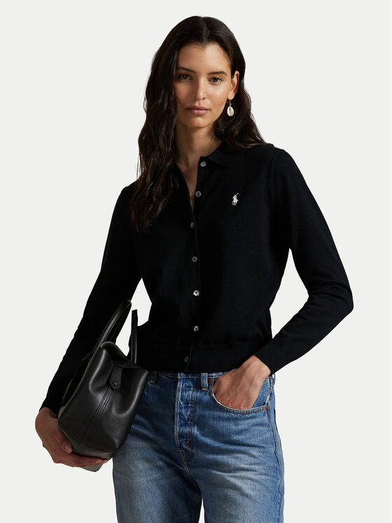 Polo Ralph Lauren Kardigán 211972110001 Čierna Slim Fit