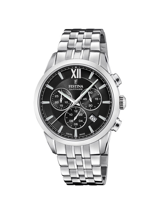 Festina Festina Zegarek F20040-4 Srebrny