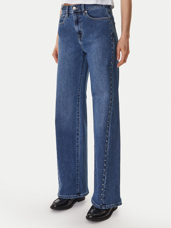DKNY DKNY Jeansy DJ6M4228 Modrá Wide Leg