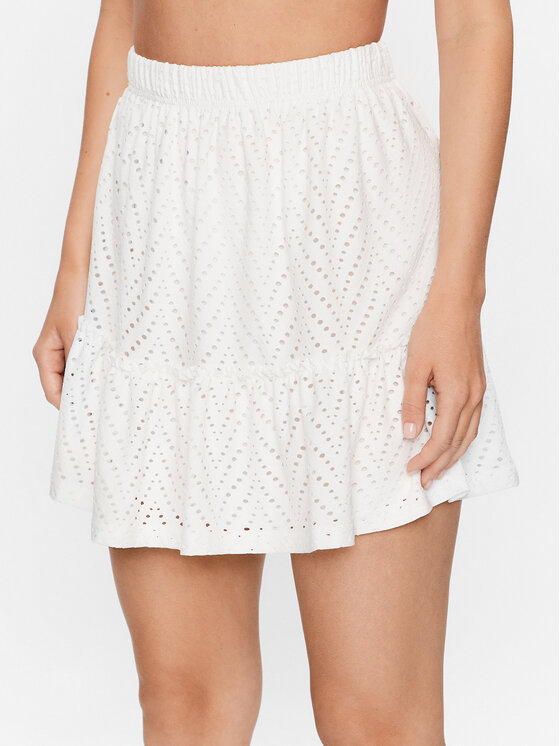 JDY Minigonna 15254681 Bianco, taglia : L
