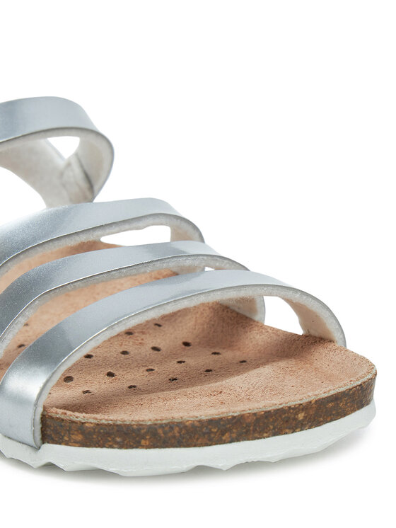 Geox Geox Sandále J Adriel J558MF 000KN C1007 M Strieborná