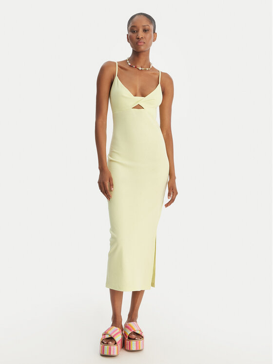 Roxy Roxy Лятна рокля Wavey Lady ERJKD03530 Зелен Slim Fit