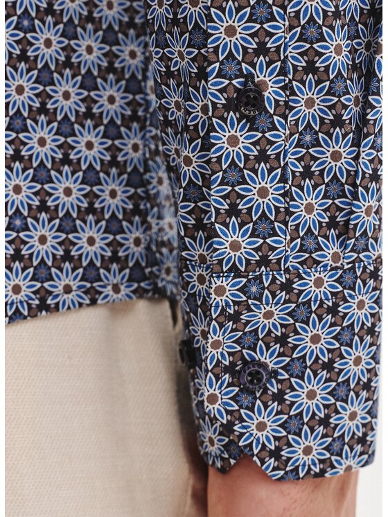Pako Lorente Pako Lorente Koszula P25SF-1X-035 Granatowy Slim Fit