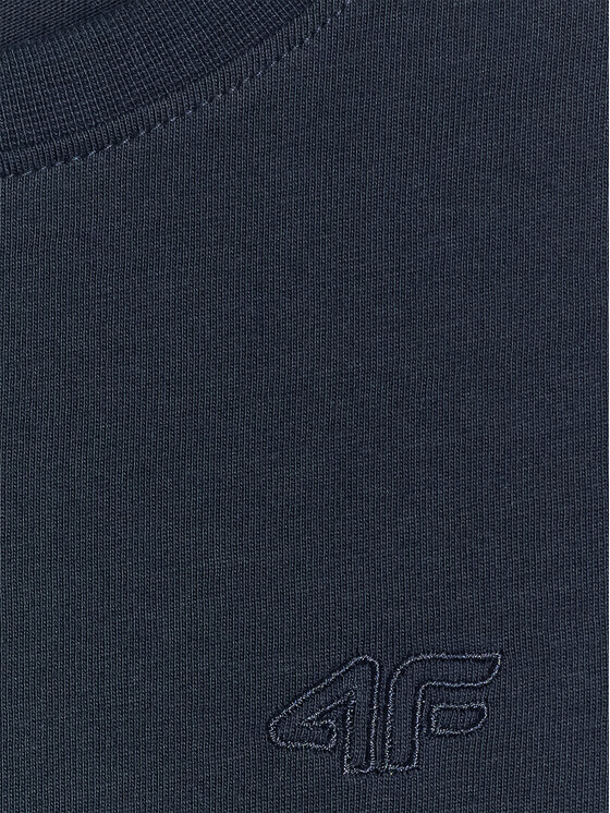 4F 4F T-Shirt BASIC+ Granatowy Oversize
