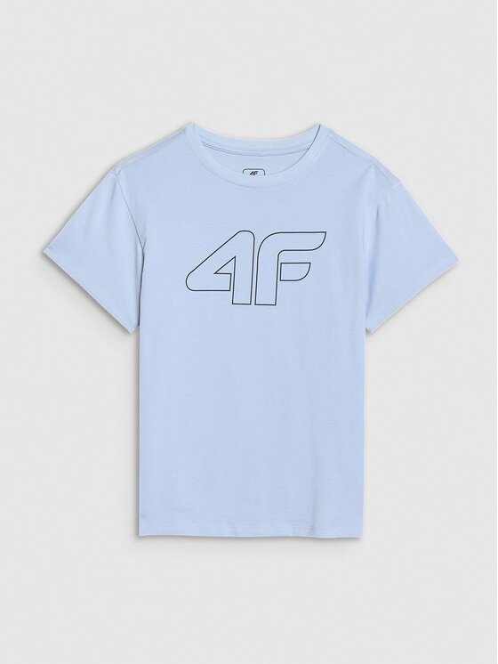4F 4F T-shirt 4FJWSS25TTSHM2325-33S Blu Oversize