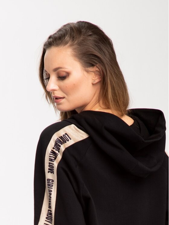 Look Made With Love Look Made With Love Bluza Look810 Marsala Czarny Active Fit