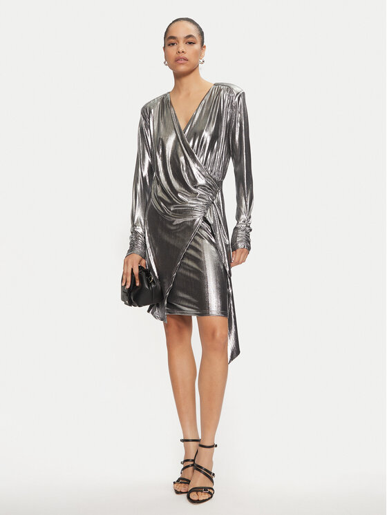 Karen by Simonsen Karen by Simonsen Rochie cocktail Regitze 10105117 Argintiu Slim Fit