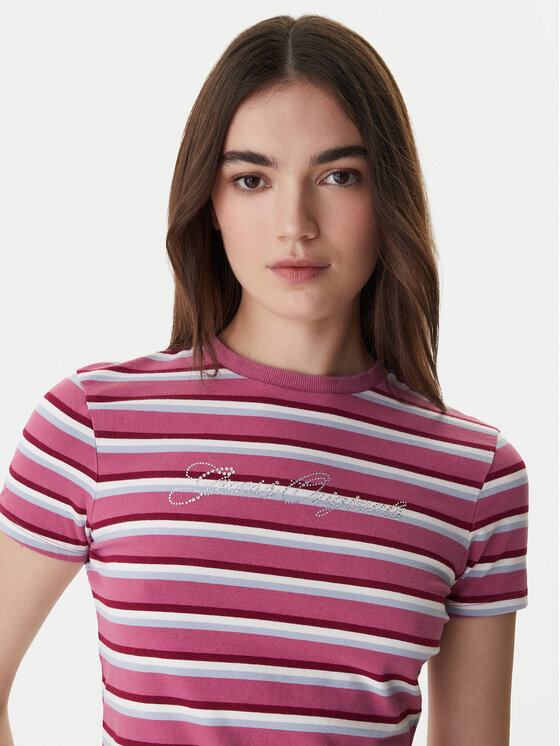 Guess Guess Футболка W6RI41 J1314 Рожевий Regular Fit