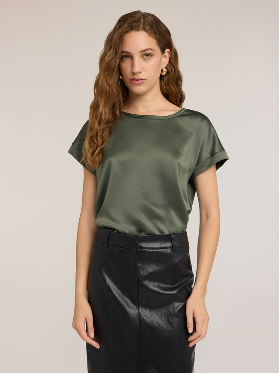 Motivi Motivi T-shirt G063W903694N035 Verde Regular Fit