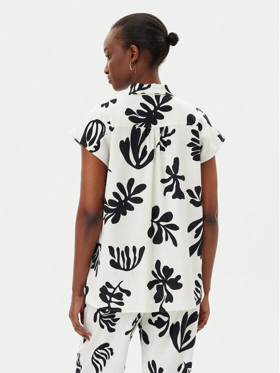 Marella Marella Ing Addotto 2513111142200 Fehér Regular Fit