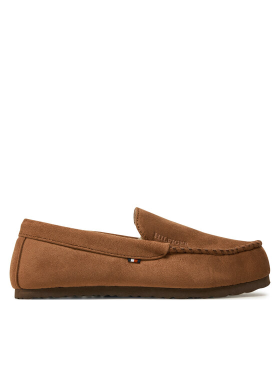 Tommy Hilfiger Tommy Hilfiger Bačkory Driver House Shoe FM0FM05224 Hnědá