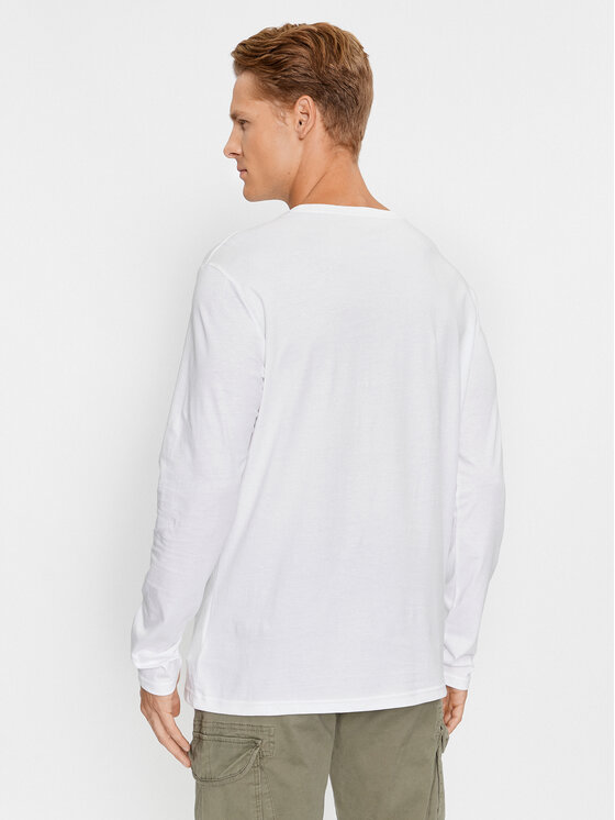 Tommy Hilfiger Tommy Hilfiger Marškinėliai ilgomis rankovėmis UM0UM02984 Balta Regular Fit