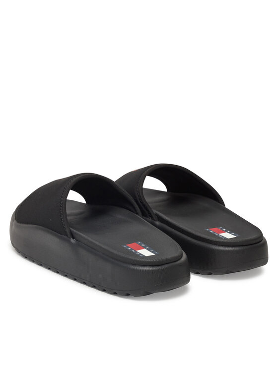 Tommy Jeans Tommy Jeans Şlapi Tjw Comfy Pool Slide EN0EN02765 Negru