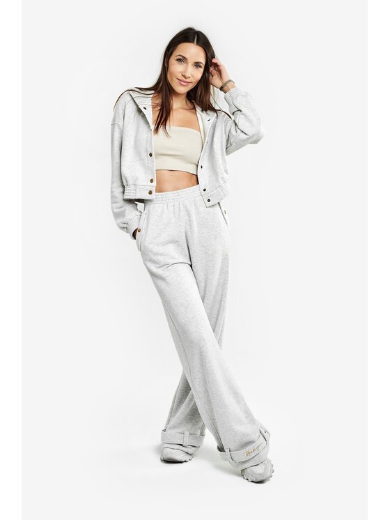 MANDRAGORA MANDRAGORA Bluza Viviane Srebrny Relaxed Fit