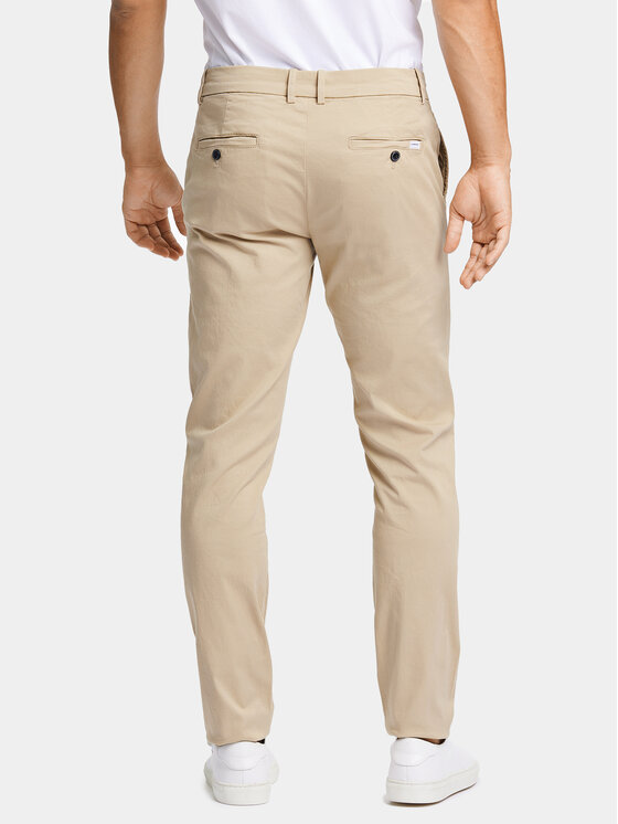 Lindbergh Lindbergh Pantaloni chino 30-005044 Bej Slim Fit