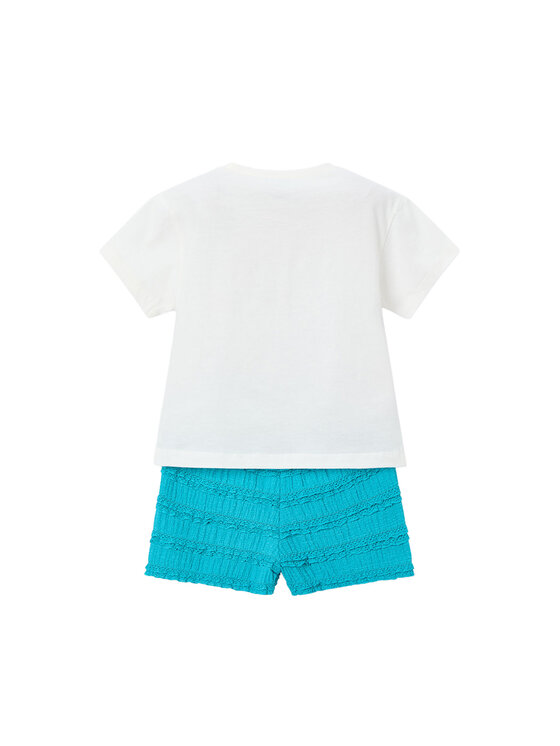 Mayoral Mayoral Set T-Shirt und Shorts 3231 Türkisfarben Regular Fit