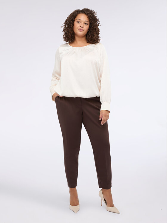 Fiorella Rubino Fiorella Rubino Bluzka 2782T002377N011 Biały A-Line Fit