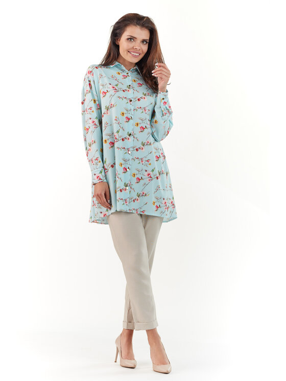 Infinite You Infinite You Koszula M162 Niebieski Basic Fit