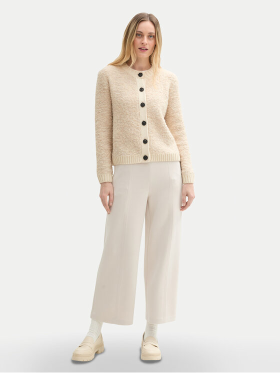 Tom Tailor Tom Tailor Pletena jopica 1044068 Bež Regular Fit