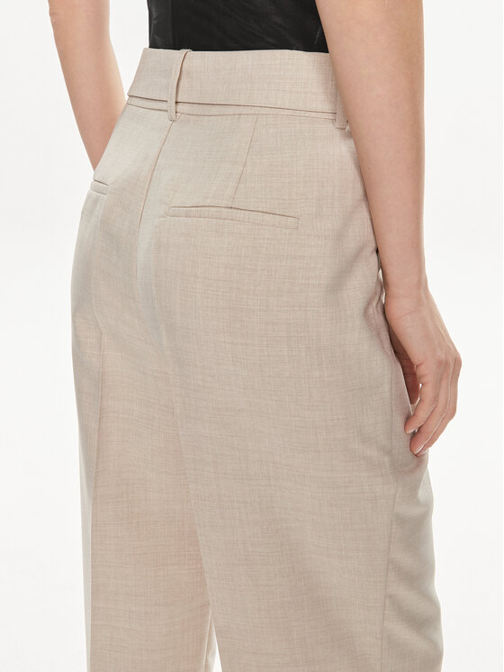 Vero Moda Vero Moda Medžiaginės kelnės Nancy 10304626 Smėlio Straight Fit