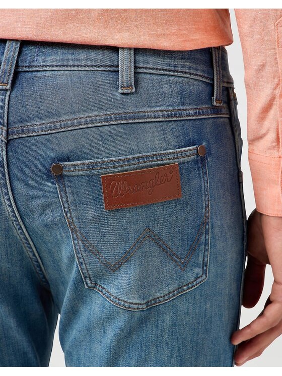 Wrangler Wrangler Jeansy Larston Niebieski Slim Fit