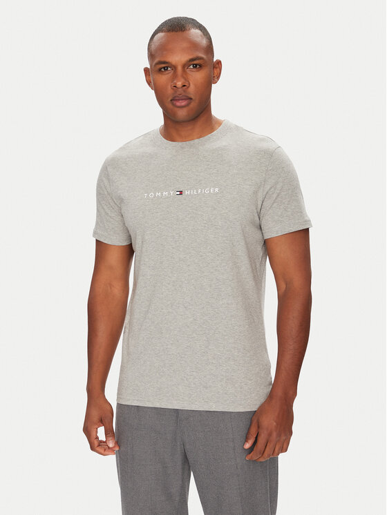 Tommy Hilfiger Tommy Hilfiger T-shirt UM0UM03525 Siva Regular Fit