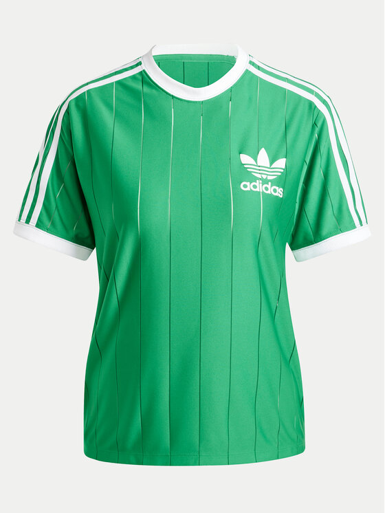 adidas adidas Футболка adicolor 3-Stripes IY7227 Зелений Loose Fit