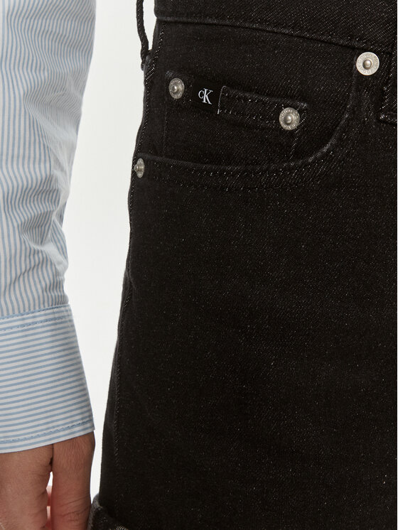Calvin Klein Jeans Calvin Klein Jeans Kratke traperice J20J222808 Crna Regular Fit