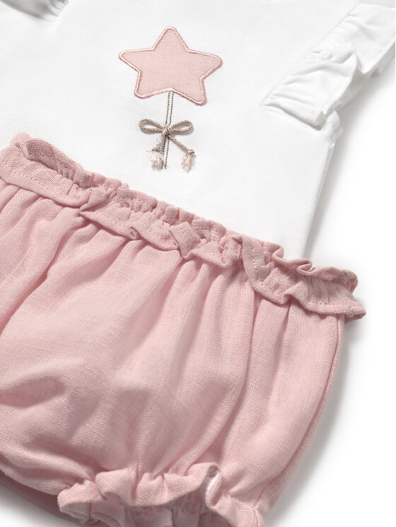 Mayoral Mayoral Completo T-shirt e pantaloncini 1255 Rosa Regular Fit