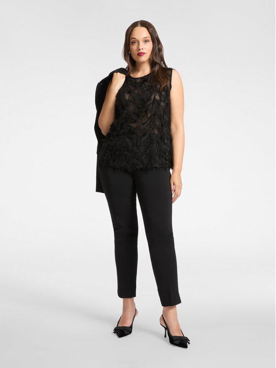 Elena Mirò Elena Mirò Top D017E100020N033 Nero Regular Fit