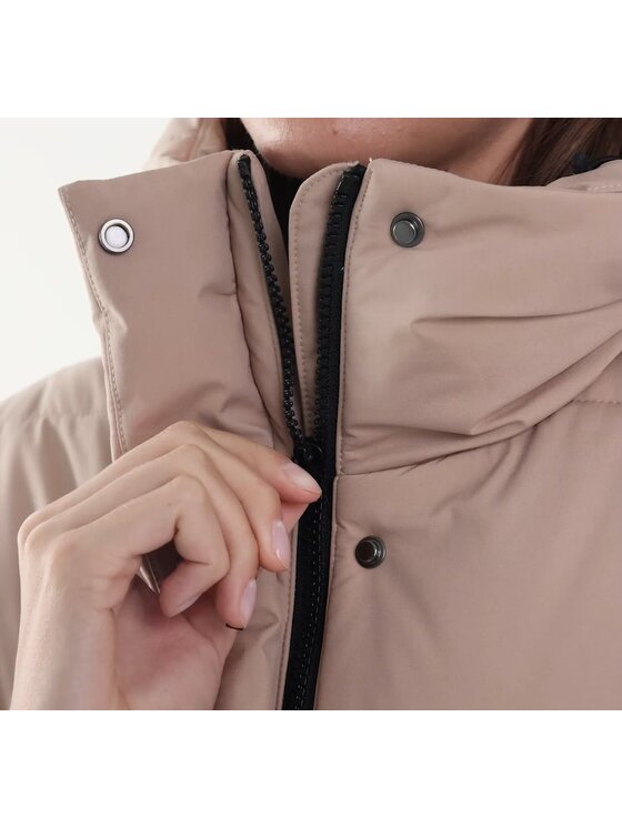 4F 4F Parka 4FWAW24TDJAF476-83S Marrone Regular Fit