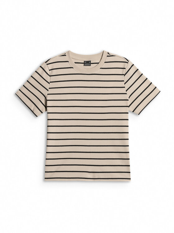 4F 4F T-Shirt OCEANS KEEPERS Kremowy Relaxed Fit