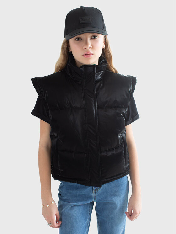 BIG STAR BIG STAR Kamizelka NENVIA_906_130 Czarny Basic Fit