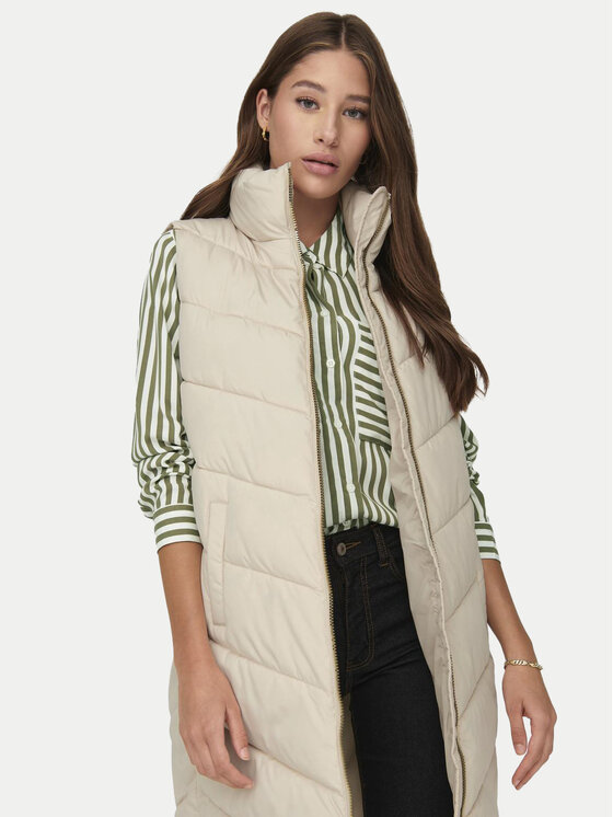 JDY JDY Brezrokavnik Finno 15305655 Bež Regular Fit