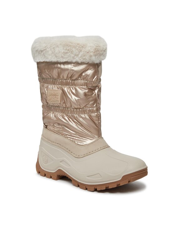 Rieker Bottes de neige P9470 62 Beige Modivo