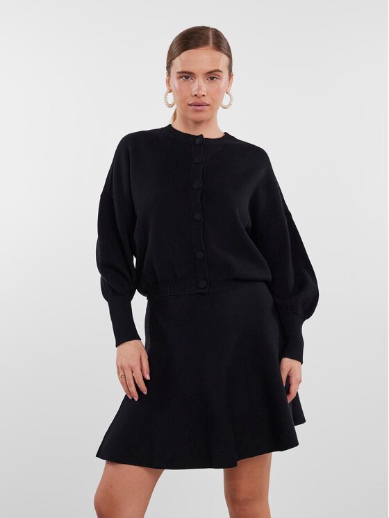 YAS YAS Kardigan 26030699 Černá Regular Fit