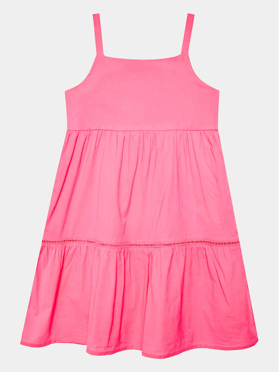 United Colors Of Benetton United Colors Of Benetton Sukienka codzienna 4JO1GV00V Różowy Regular Fit