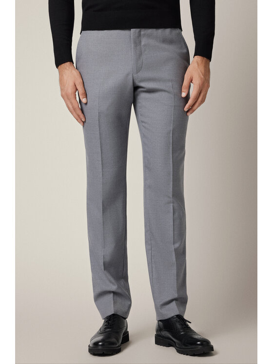 Lancerto Lancerto Spodnie materiałowe Artemio SP073225000009 Szary Slim Fit