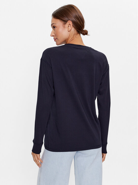 Tommy Jeans Tommy Jeans Blúz DW0DW16168 Sötétkék Oversize