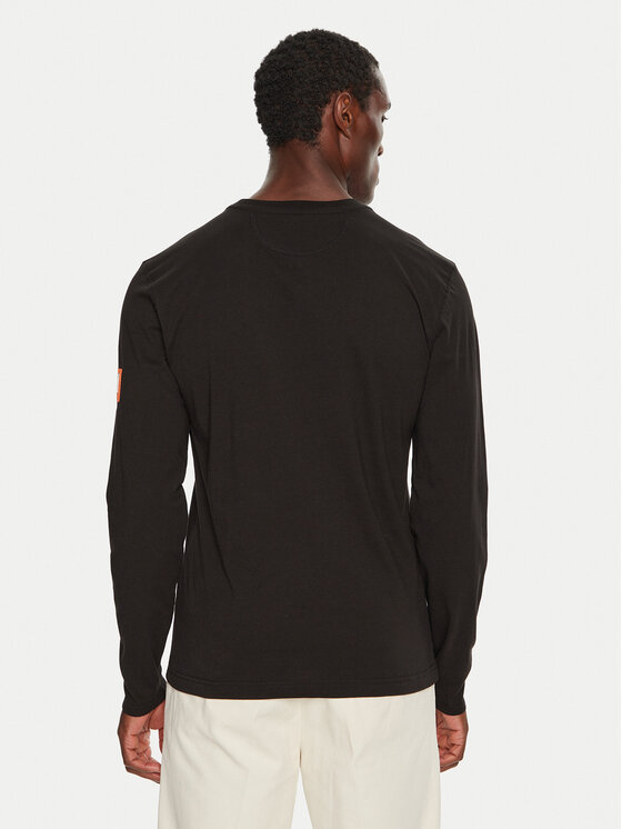 La Martina La Martina Longsleeve ZMR008 JS206 Czarny Regular Fit