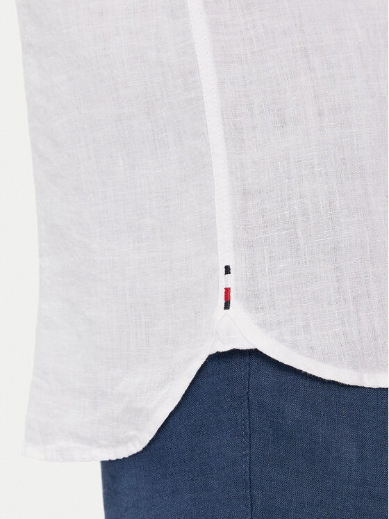 Tommy Hilfiger Tommy Hilfiger Cămașă MW0MW35207 Alb Regular Fit