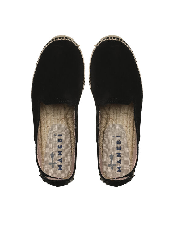 Manebi Manebi Εσπαντρίγιες Double Sole Espadrilles K 1.0 D0 Μαύρο