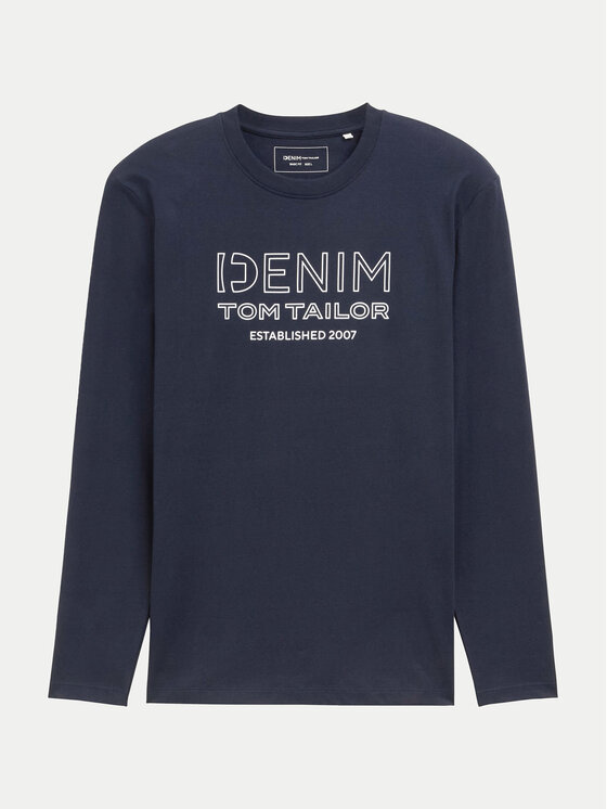 Tom Tailor Denim Tom Tailor Denim Hosszú ujjú 1043484 Sötétkék Regular Fit