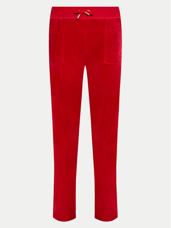 Juicy Couture Juicy Couture Donji dio trenerke Del Ray JCAP180 Crvena Regular Fit