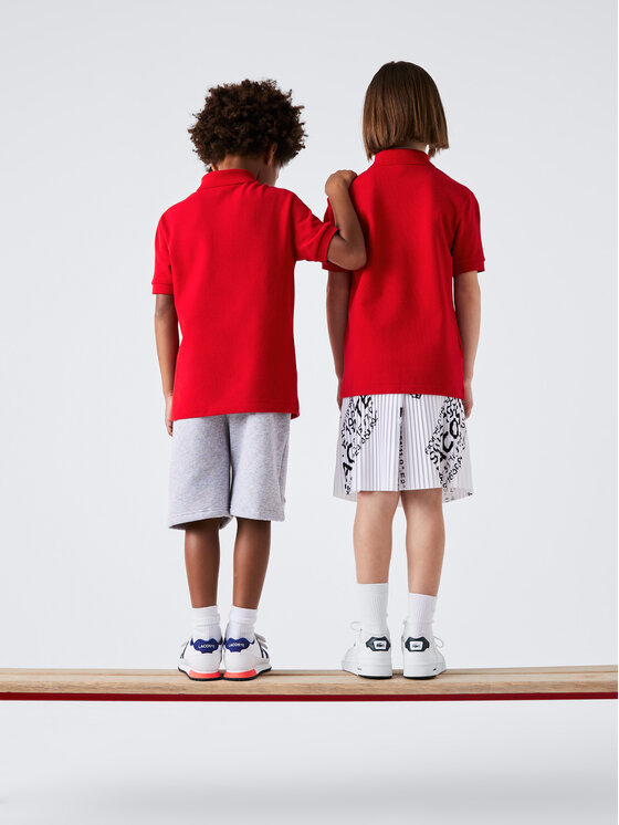 Polo lacoste rouge outlet enfant