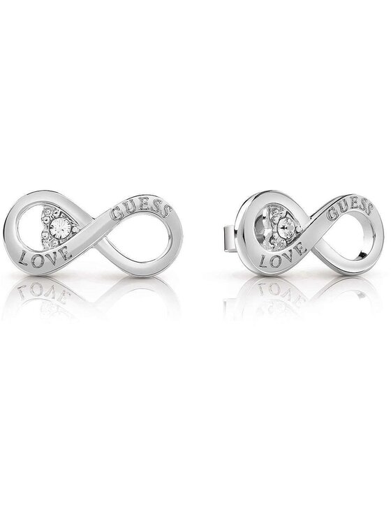 Guess Guess Kolczyki JUBE02182JW-RH Srebrny