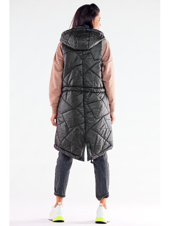 Awama Awama Bezrękawnik A543 Czarny Basic Fit